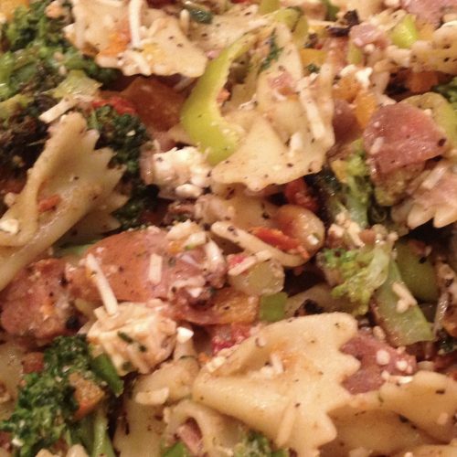 Mediterranean Pasta Salad with Feta and SunDried Tomatoes Dishin